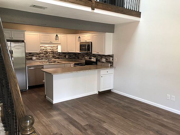 Living room into kitchen
