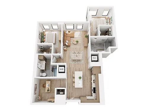 Floor plan B1 + Study