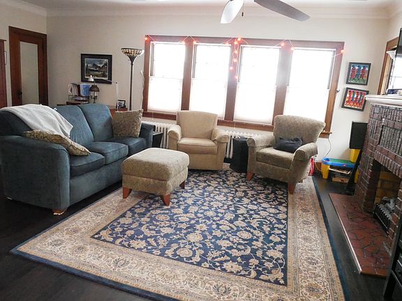 Huge living room with two closets and ample space for desk, play area, etc.