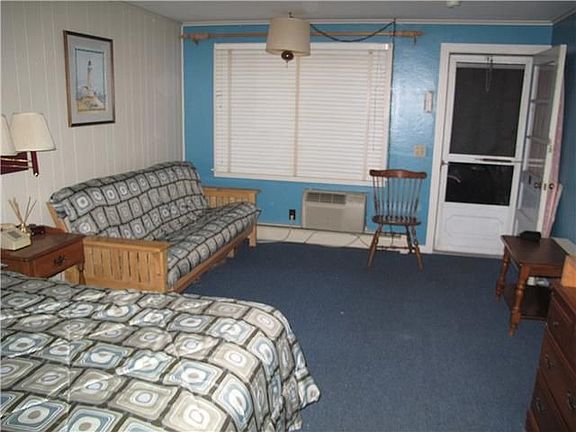 bedroom with futon view