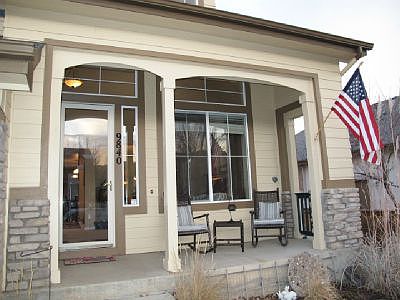 Inviting Covered Front Porch