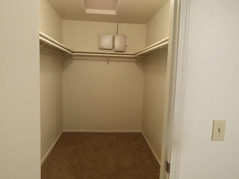 Master bedroom walk-in closet.