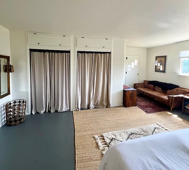 Two spacious closets in master bedroom
