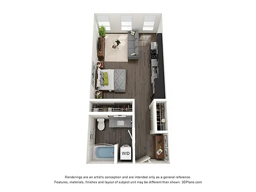 Floor plan Studio A