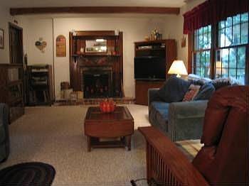 Family Room w/Boxed Beams