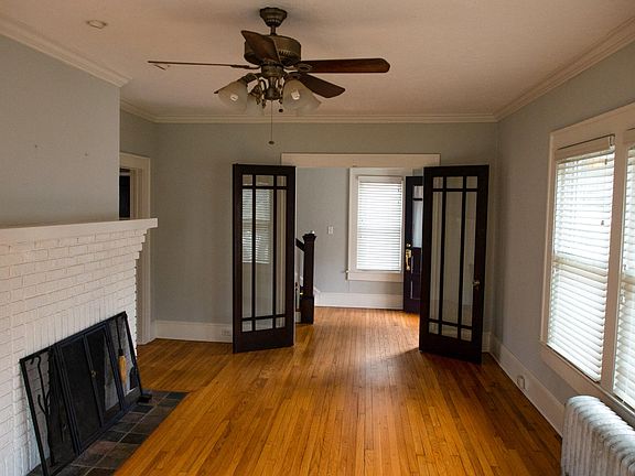 Living room and gas fireplace