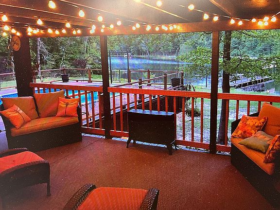 Covered back porch