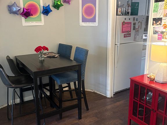 Dinette area within living room space