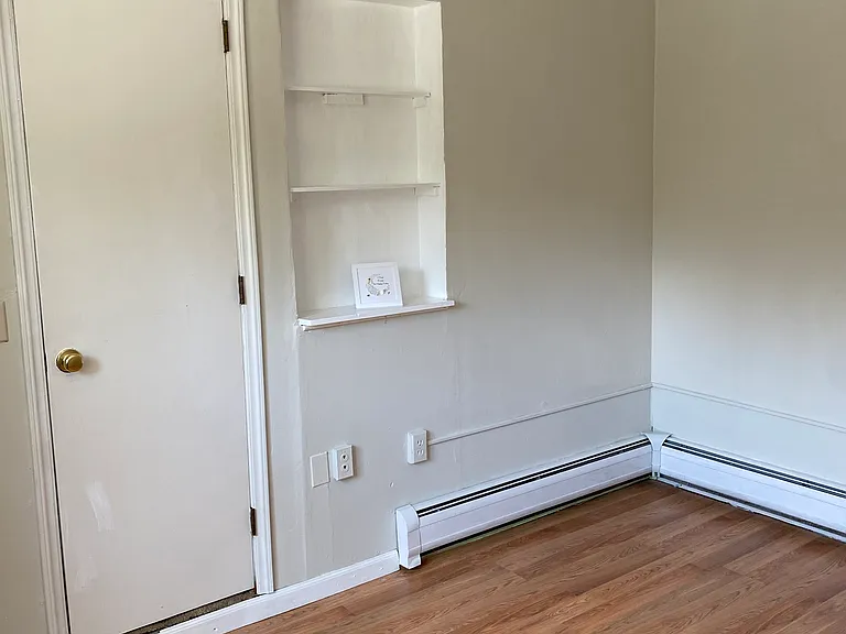 Bedroom closet and display shelves