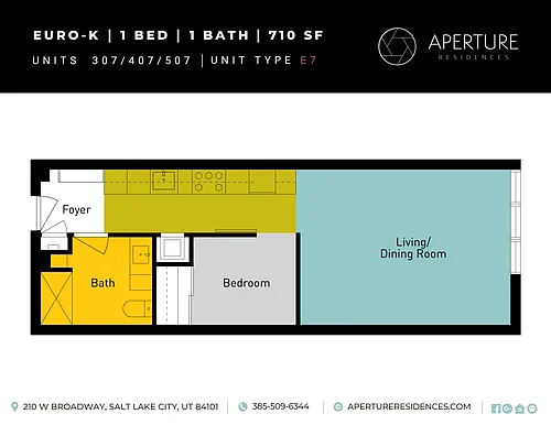 Floor plan 1x1 Euro-K