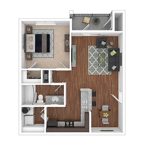 Floor plan 1X1