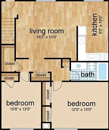 2 Bedroom 2 Bedroom