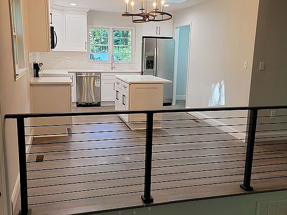 Open concept kitchen/living