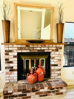 Fireplace - not in service.