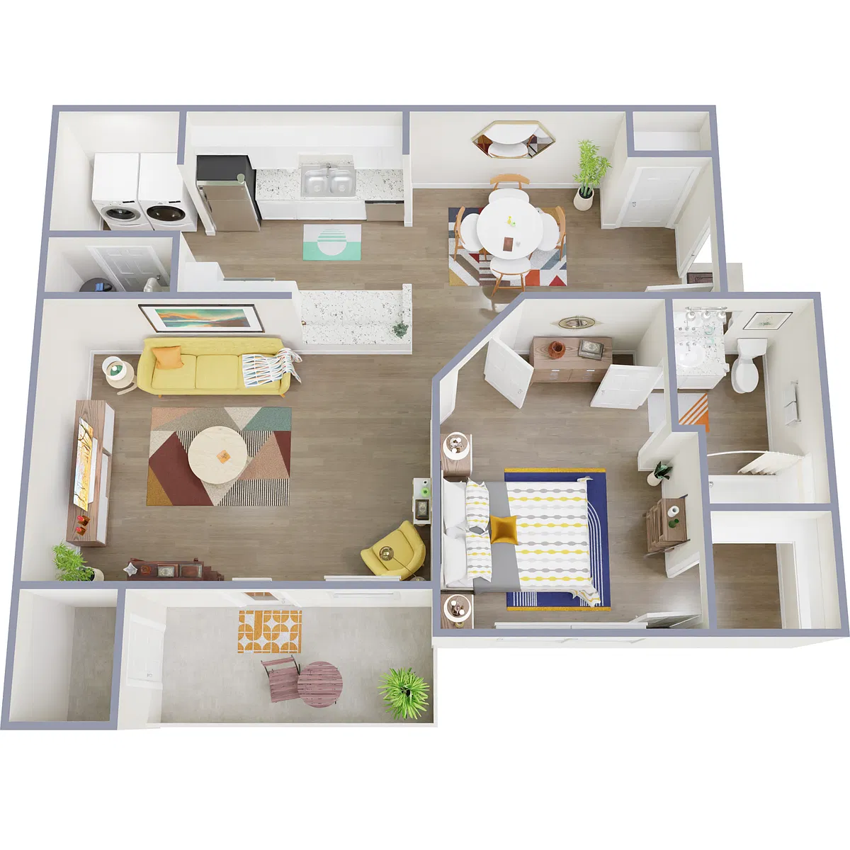 Floor plan 1 bedroom