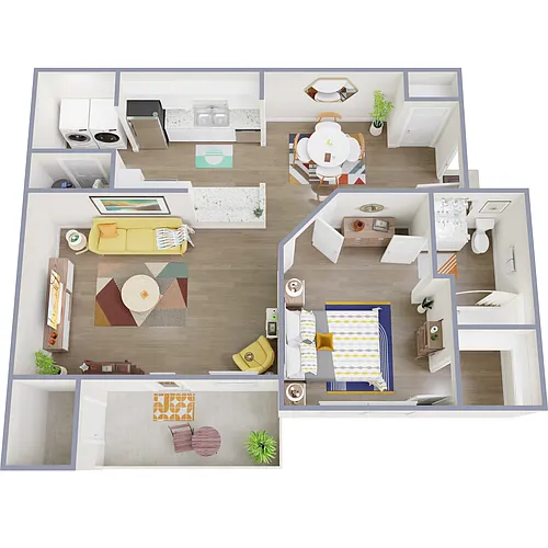 Floor plan 1 bedroom