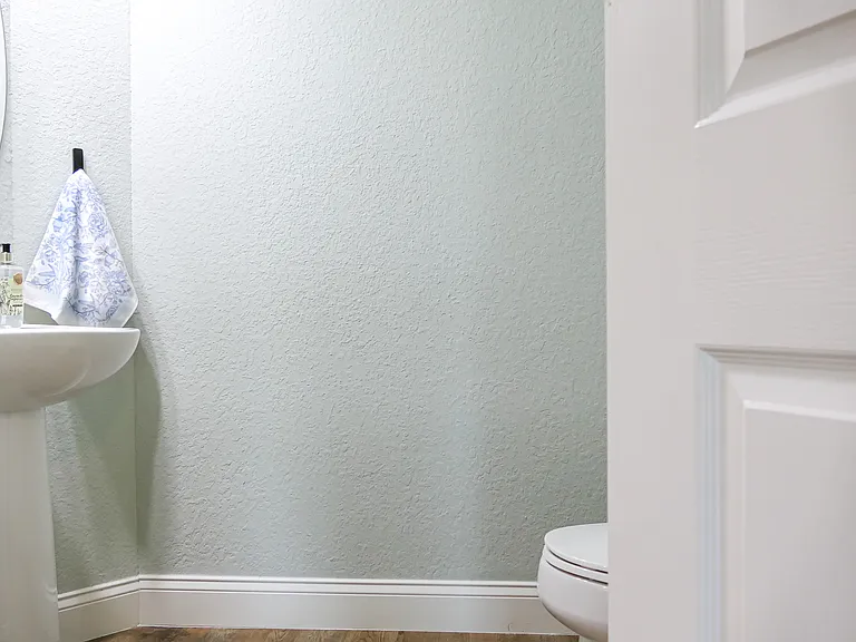 Guest Powder Room under stairs