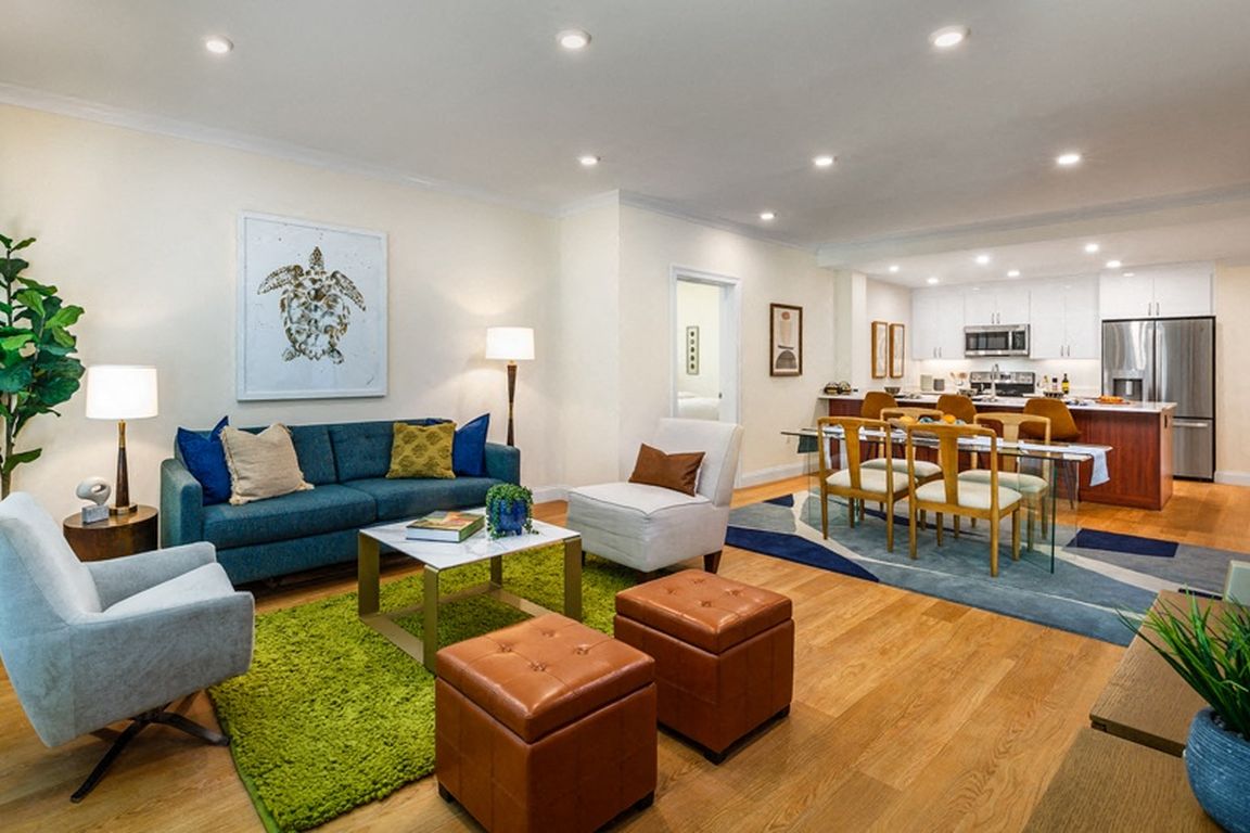 Adams Building Living Room and Kitchen