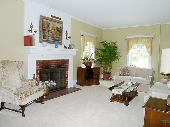 Formal Living Room: Woodburning Fireplace