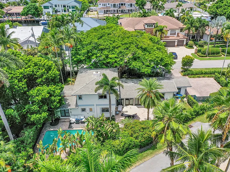 Ariel shot of home