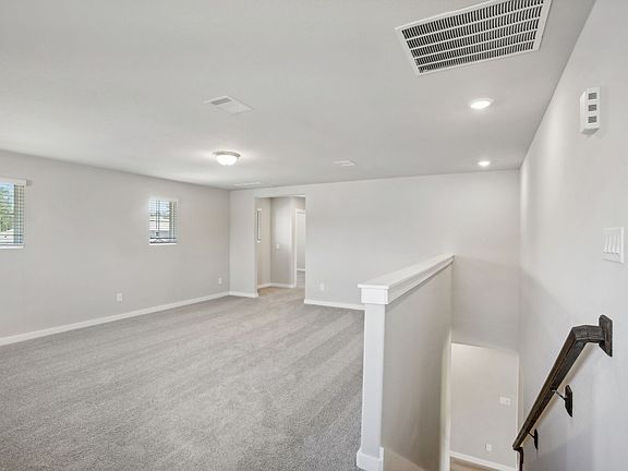 The media room in a home in Stewart s Ranch of Conroe, TX.