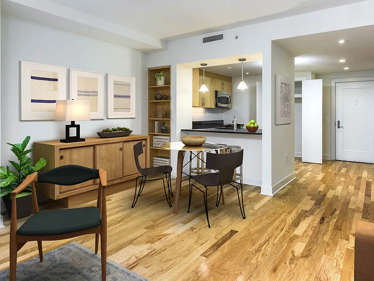 Living Room with Hardwood Flooring