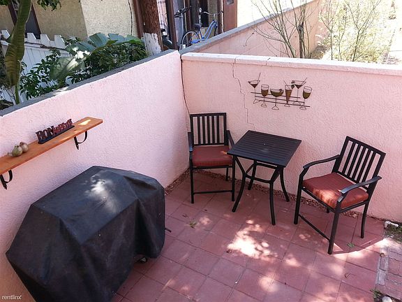 Private Patio and BBQ area behind the apartment