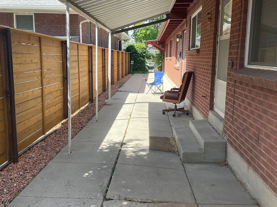 Walkway to units.