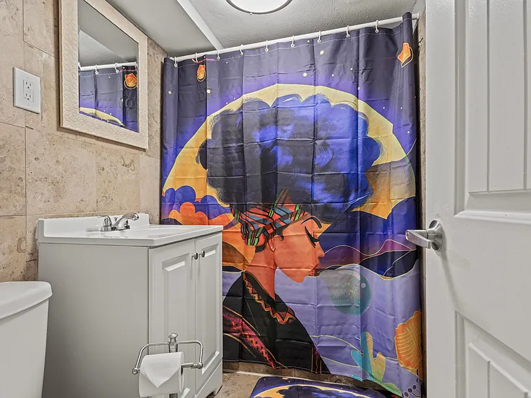 Our full bathroom is stocked with essentials, ensuring a rejuvenating experience after a day of adventures.