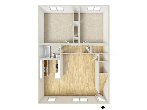 Floor plan Two Bedroom