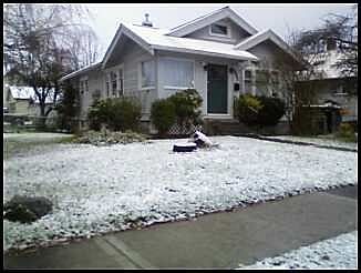Front of the house from the corner of 42nd and Asotin St