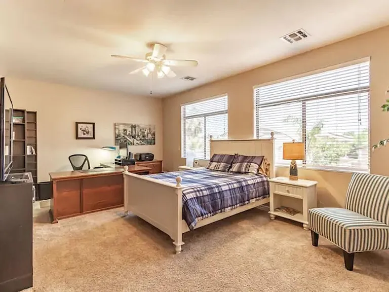 Spacious master bedroom