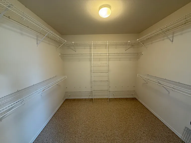 Master bedroom walk-in closet