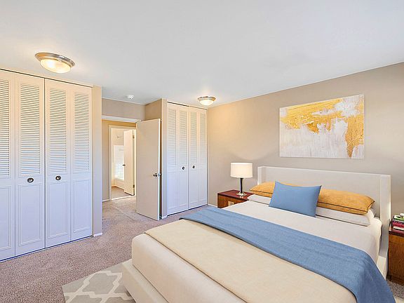 Double closets because you can never have too much storage for your precious stuff.