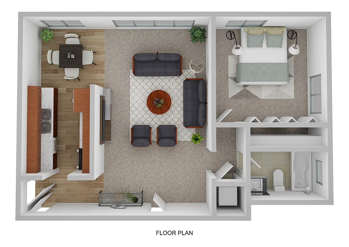 Floor plan One Bedroom