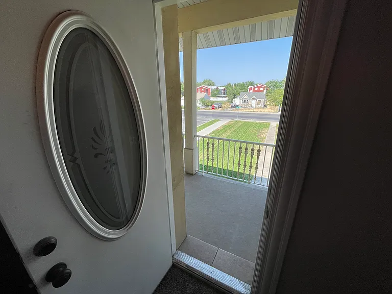 Door to second floor porch