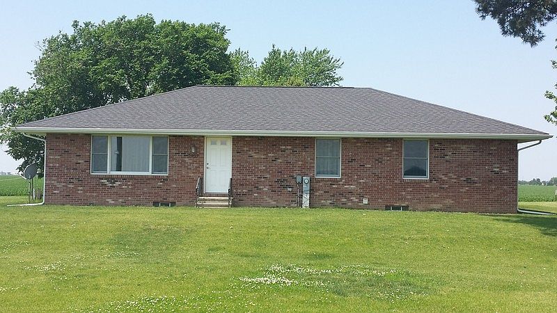 Front of house faces East