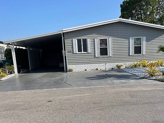 Front view - shaded carport