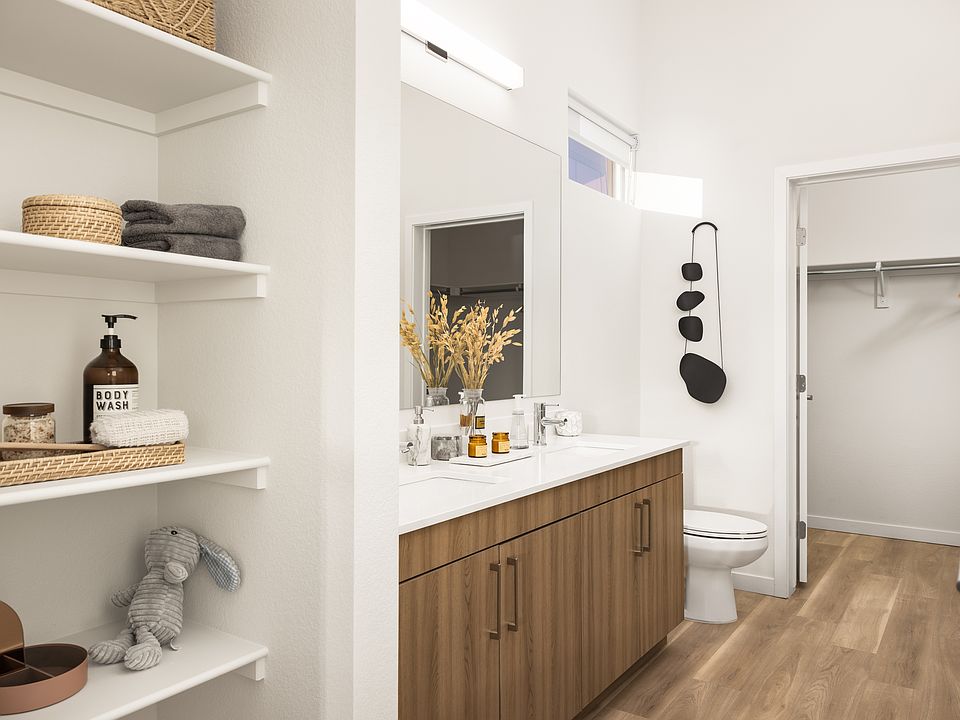 Dual-sink vanities in primary bathrooms*