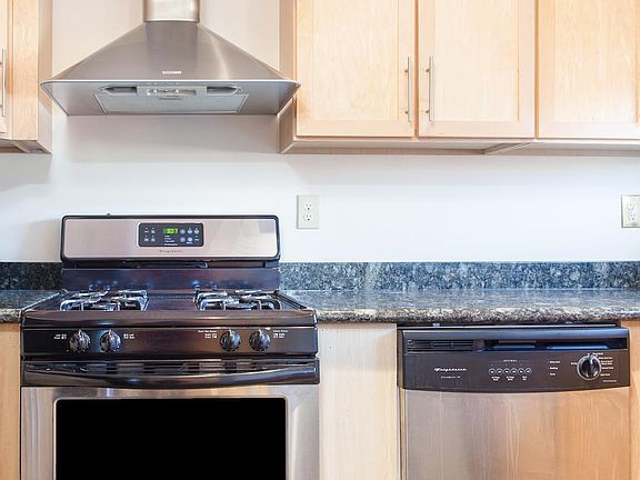 Stainless steel appliances standard in all townhomes.