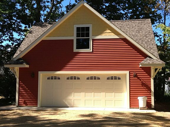 2-story, 2-car garage