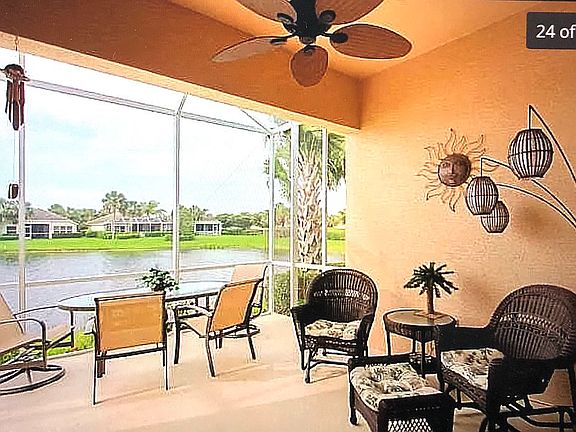 Screened lanai - lake view