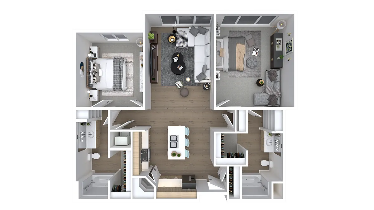 Floor plan Sage - 2x2
