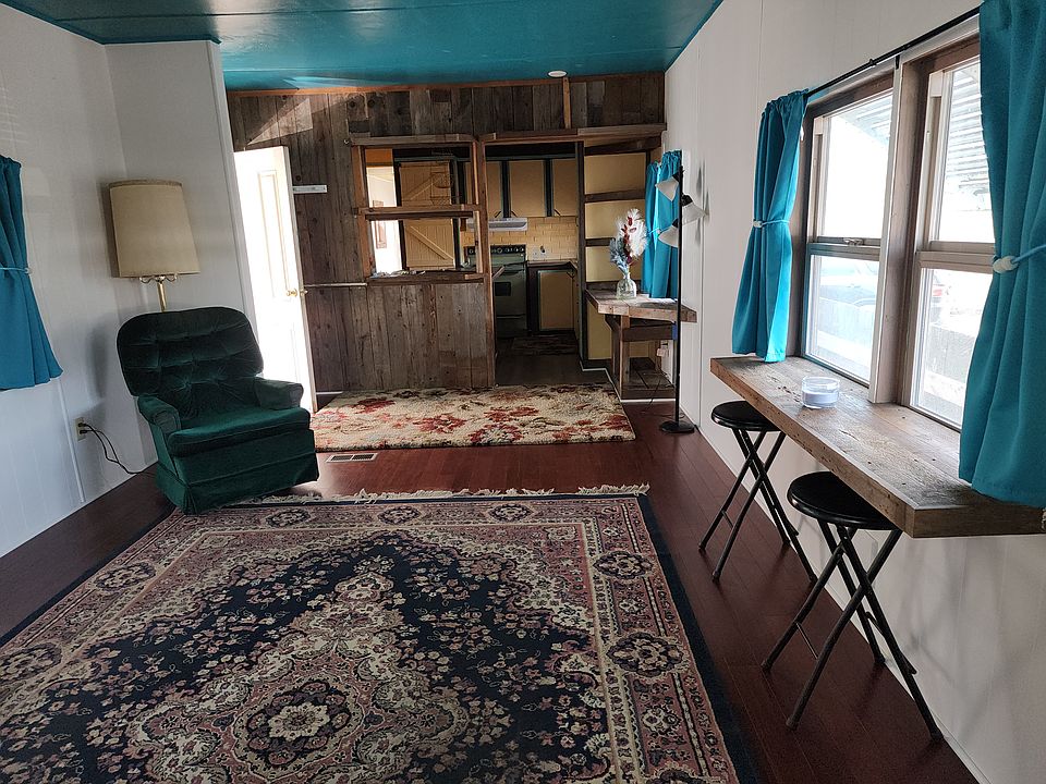 Living room view towards kitchen