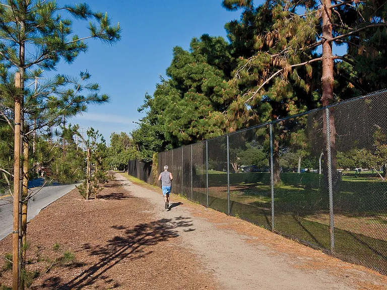 Go for a jog on the Penmar Running Trail, just steps from home