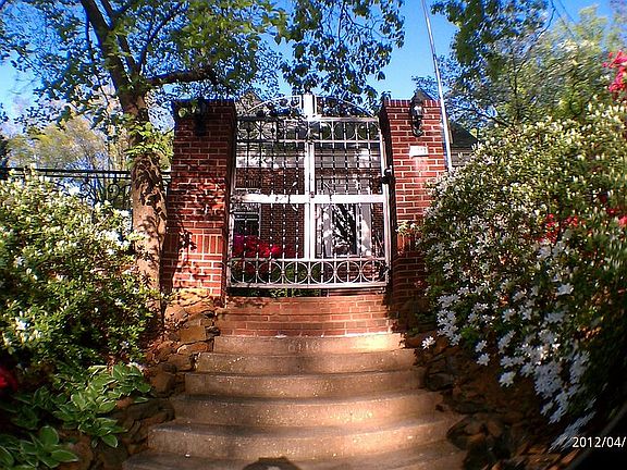 Gated entrance colonnade 