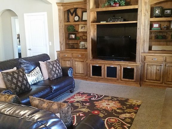 Living Room w/Custom Cabinet