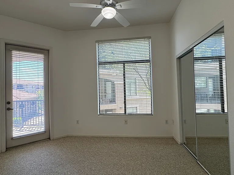 Bedroom/office with patio access