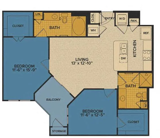 Floor plan B1A