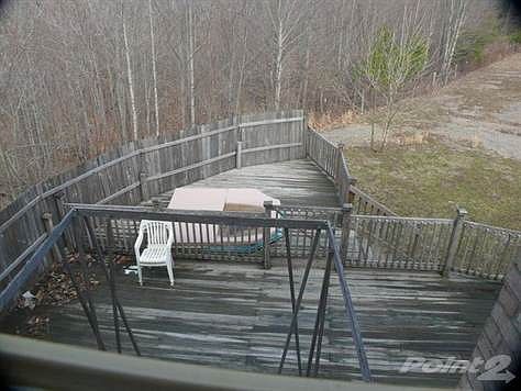 Overlooking the deck from the master bedroom